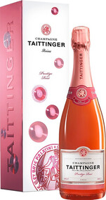 Игристое вино Taittinger Prestige Rose Brut Champagne AOC (gift box) 1.5л