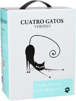 Вино белое сухое «Cuatro Gatos Verdejo» Тетра Пак, 3 л