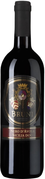 Вино Bruni Nero d'Avola красное полусухое 13% 0.75л