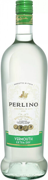 Напиток винный Перлино Вермут Экстра Драй полусухое (Perlino VERMOUTH EXTRA DRY), 15%, 1.00л