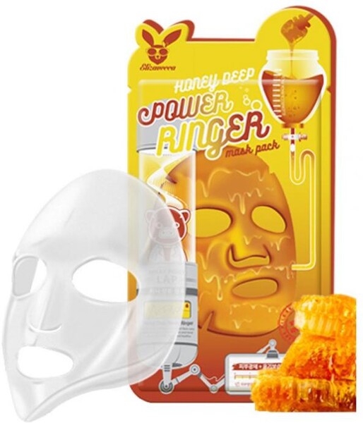 Маска для лица Elizavecca Power Ringer Mask Pack Honey Deep тканевая 23мл