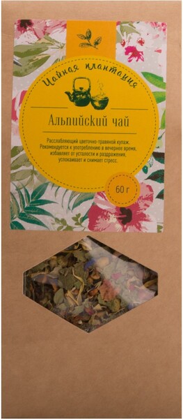 Чай фруктово-травяной ЛЕНТА Альпийский чай ароматизированный 60г