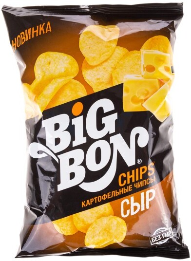 Чипсы Big Bon картофельные со вкусом сыра 75г