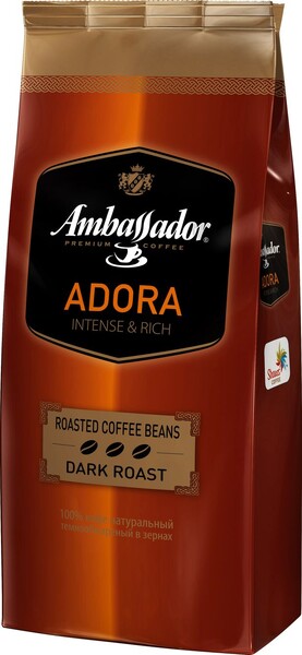 Кофе Ambassador Adora в зернах 900 г