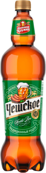 Пиво Большая Кружка Чешское 1,25л