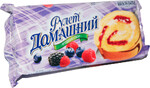 Рулет МасДес Домашний крем/лесн.ягода 150г