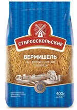 Макароны Старооскольский КХ Вермишель, 400 гр., пластиковый пакет