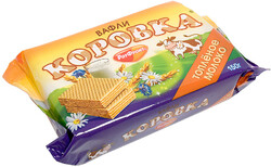 Вафли Рот Фронт Коровка вкус топленое молоко 150г