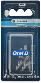 Сменные интердентальные ёршики Oral-B Pro-Expert Clinic Line для межзубной щётки, 6 шт.