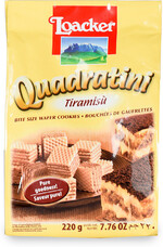 Вафли Loacker Квадратини Тирамису, 220г