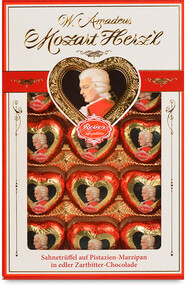 Шоколадные конфеты Reber Моцарт 150 г коробка с окошком Германия