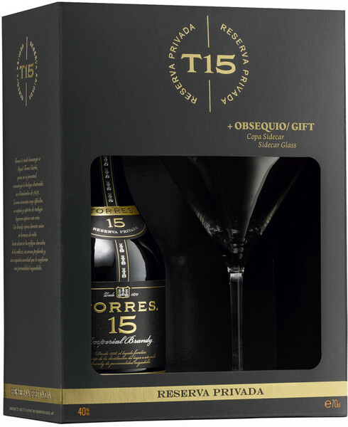 Бренди Torres 15 0.7 л с бокалом