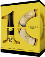 Torres 10 Gran Reserva, gift box with 2 glass, 0.7 л