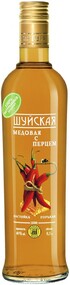 Шуйская Медовая с перцем, настойка горькая, 0.5 л