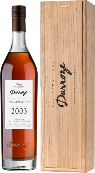 Арманьяк Darroze Unique Collection 2003 0.7 л в деревянном ящике