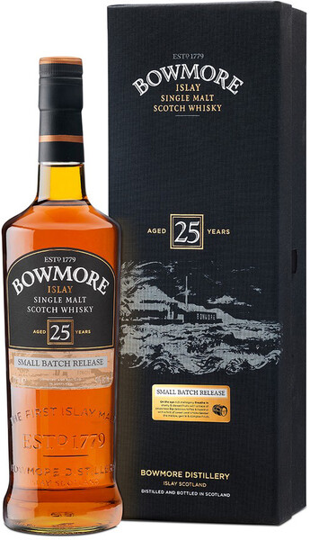 Виски Bowmore 25 Years Old, gift box 0.7 л