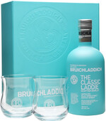 Виски Bruichladdich The Classic Laddie Islae single malt scotch whisky (gift box with 2 glasses) 0.7л