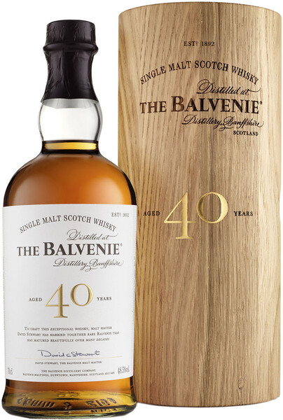 Виски Balvenie 40 YO Malt Scotch Whisky 0.7 л в деревянном ящике