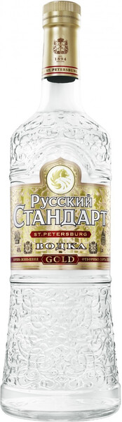 Водка РУССКИЙ СТАНДАРТ Gold алк.40% Россия, 1 L
