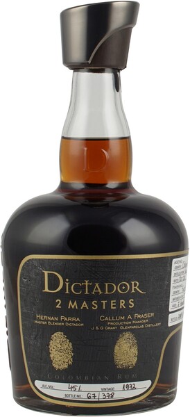 Ром Dictador 2 Masters Glenfarclas 1972 0.7 л в коробке