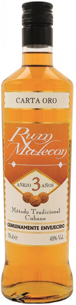 Ром Malecon Carta Oro 3 Anos 0.7 л
