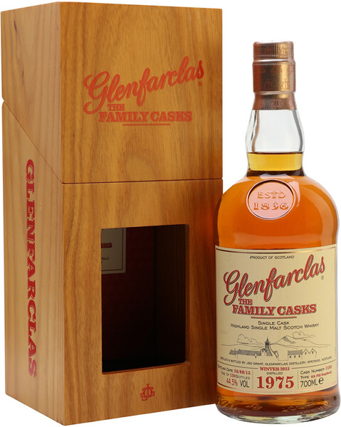 Виски Glenfarclas 1975 Family Casks No. 1185 0.7 л в деревянном ящике
