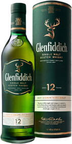 Виски Glenfiddich Malt Scotch Whisky 12 YO 0.75 л в тубе