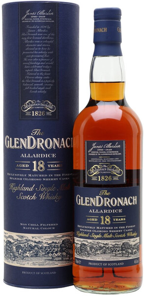 Виски Glendronach 18 years Allardice 0.7 л в тубе