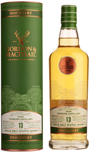 Виски Gordon and Macphail Discovery Tormore 13 Years Old 0.7 л в тубе
