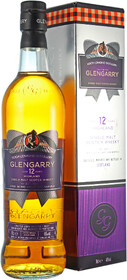 Виски Glengarry 12 Years Old, gift box 0.7 л
