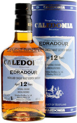 Виски Edradour Caledonia Highland Single Malt Scotch Whisky 12 y.o. (gift box) 0.7л
