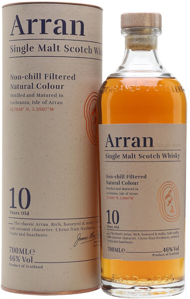 Arran 10 years, gift box, 0.7 л