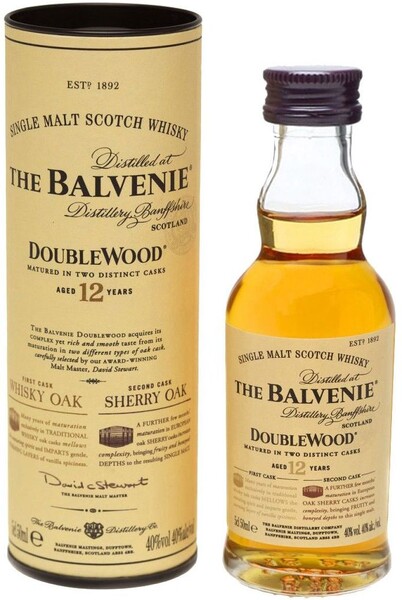 Виски Balvenie Doublewood 12 лет 0,05 л в подарочной упаковке