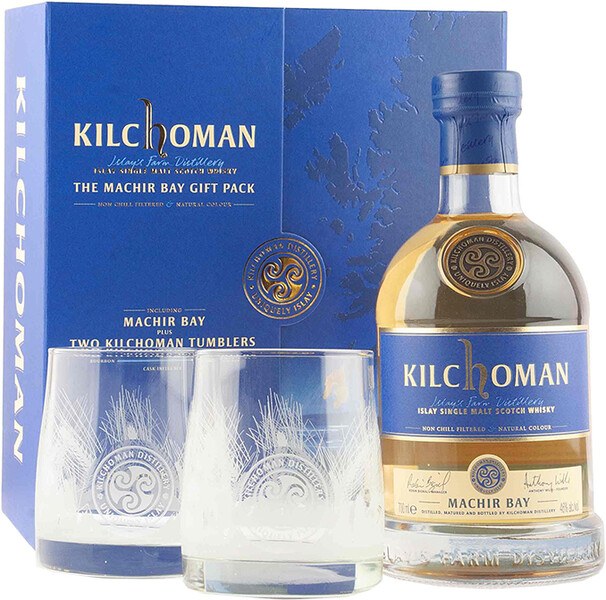 Виски Kilchoman Machir Bay 0.7 л с 2 бокалами