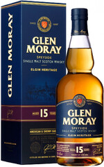 Виски Glen Moray Elgin Heritage 15 y.o. Speyside Single Malt Scotch Whisky (gift box) 0.7л