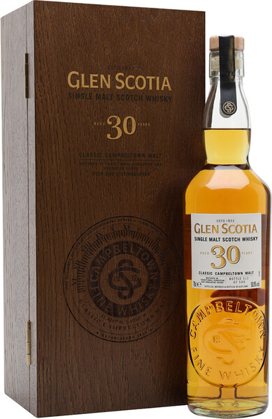 Виски Glen Scotia 30 Years Old 0.7 л в деревянном ящике.