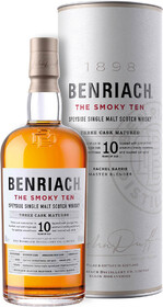 Виски Benriach The Smoky Ten 0.7 л в тубе