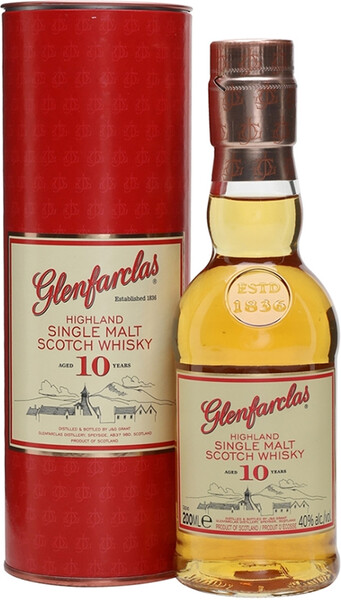 Виски Glenfarclas Aged 10 Years 0.2 л в тубе