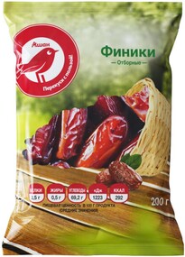 Финики АШАН Красная птица, 200 г