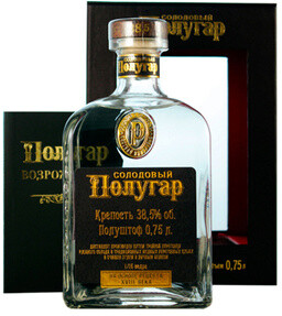 Напиток алкогольный крепкий «Полугар Солодовый» в подарочной упаковке, 0.75 л