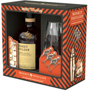 Виски Monkey Shoulder 0,7 л в подарочной упаковке + стакан