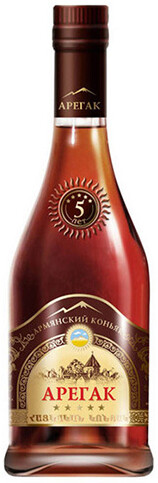 Коньяк Арегак 5 лет 0.7 л