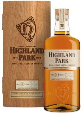 Виски Highland Park Aged 30 Years 0.7 л в деревянном ящике