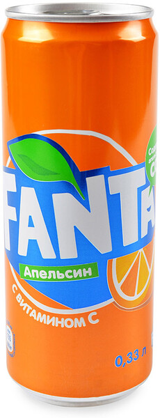 Напиток Fanta Апельсин сильногазированный 0,33л
