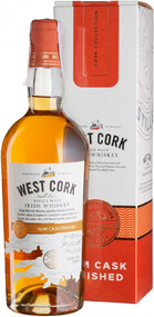 Виски West Cork Small Batch Rum Cask Finished Single Malt Irish Whiskey (gift box) 0.7л