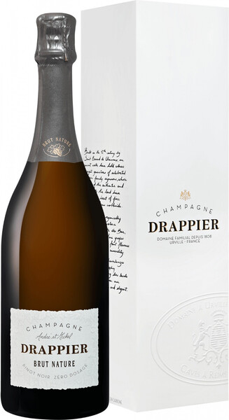 Игристое вино Drappier Brut Nature Zero Dosage Champagne AOP in gift box - 0.75л