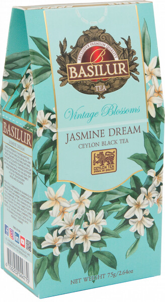 ЧАЙ Basilur Винтажные цветы Жасминовая весна 75 гр., катрон