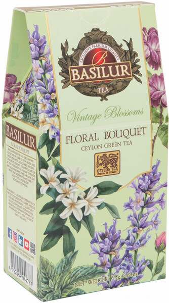 Чай зеленый Basilur Винтажные цветы Цветочный букет, 75 г
