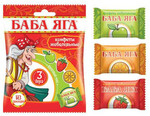 Кондитерские изделия Сладкая сказка Жевательная конфета БАБА ЯГА 50 гр. ассорти мини (20) (BB-7-1)