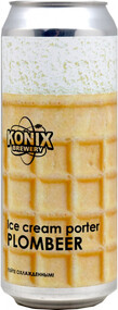 Пивной напиток Konix Brewery Ice Cream Porter Plombeer осветлённый нефильтрованный 7 % алк., Россия, 0,45 л